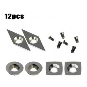   Woodworker Essentials Tungsten Woodworking / Carbide Indexable Inserts for Precision Woodworking